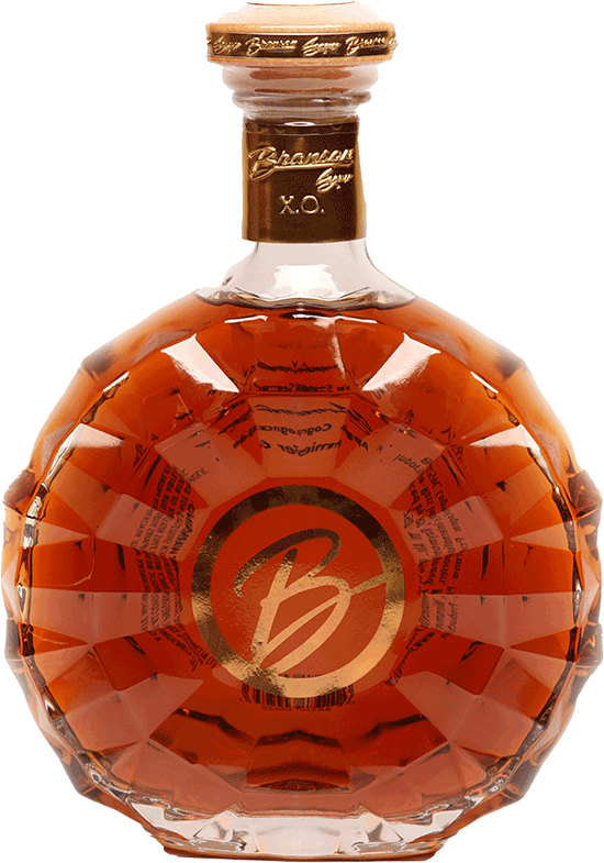 Round bottle of Branson Cognac